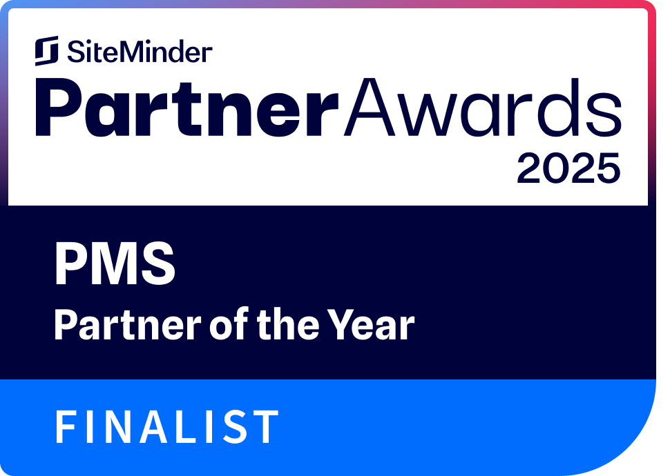 SiteMinder Partner Award Finalist badge SiteMinder Partner Award Finalist badge